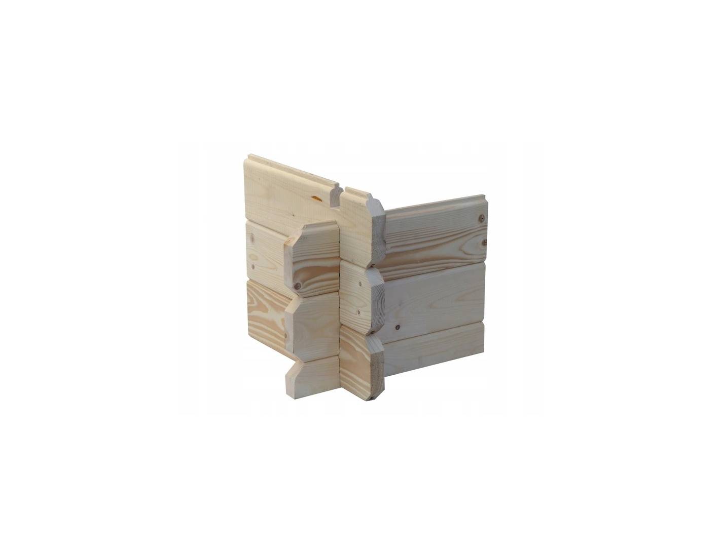 Altanka - Abri de jardin en bois - 4x3 m + terrasse avec balustrade et avant-toit en bois - 24 m2 - DOM337+DOM392+DOM393+POD04 - ALTANKA - Image 6