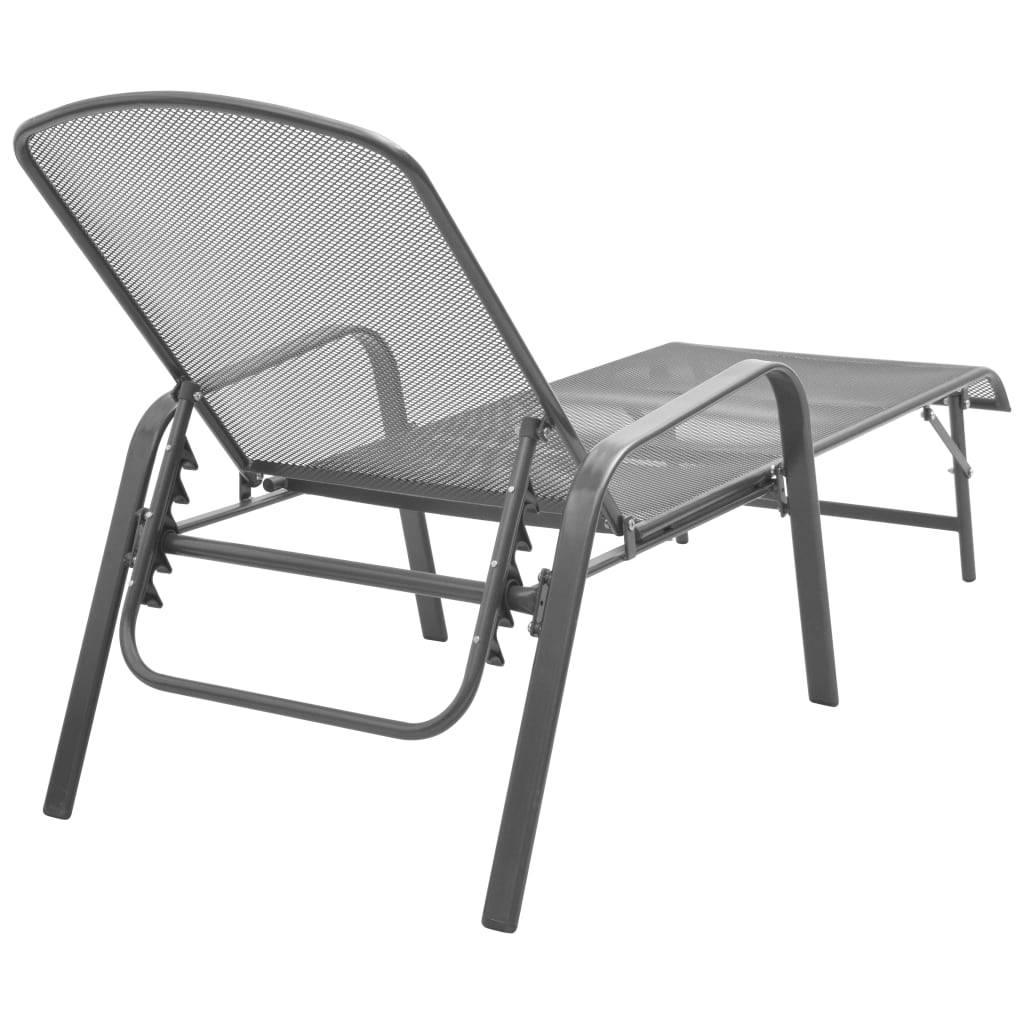 ComfortXL - Lot 2 Transats Acier Gris avec Table Pliante – ComfortXL Outdoor Living - Image 5