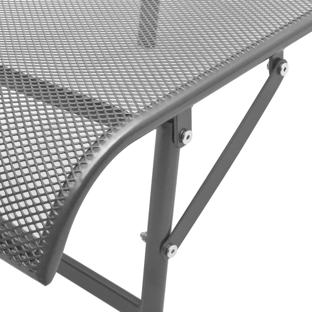 ComfortXL - Lot 2 Transats Acier Gris avec Table Pliante – ComfortXL Outdoor Living - Image 10