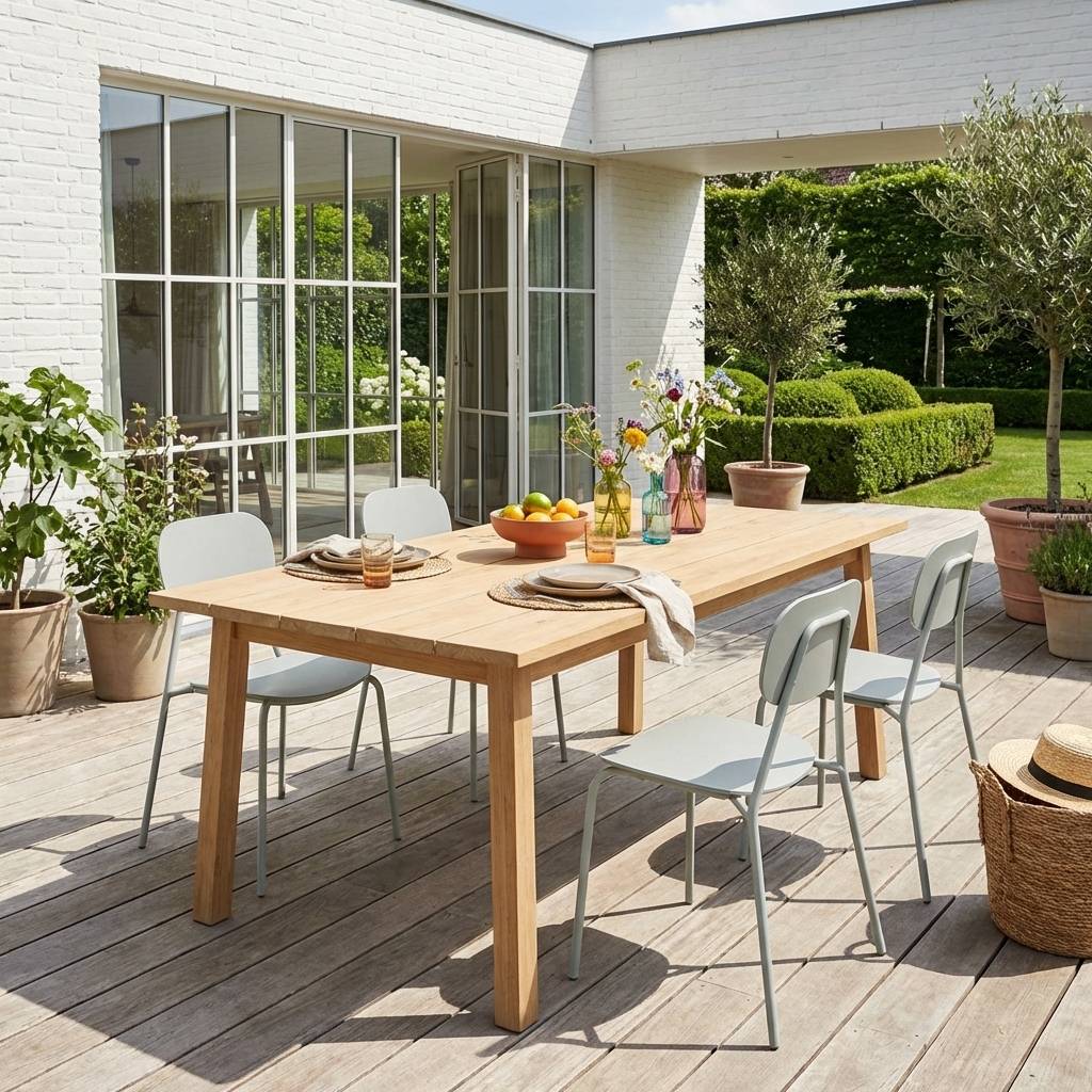 sweeek - Lot de 4 chaises de jardin aluminium gris - Avelia | sweeek - Image 1