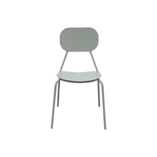 sweeek - Lot de 4 chaises de jardin aluminium gris - Avelia | sweeek - Image 5
