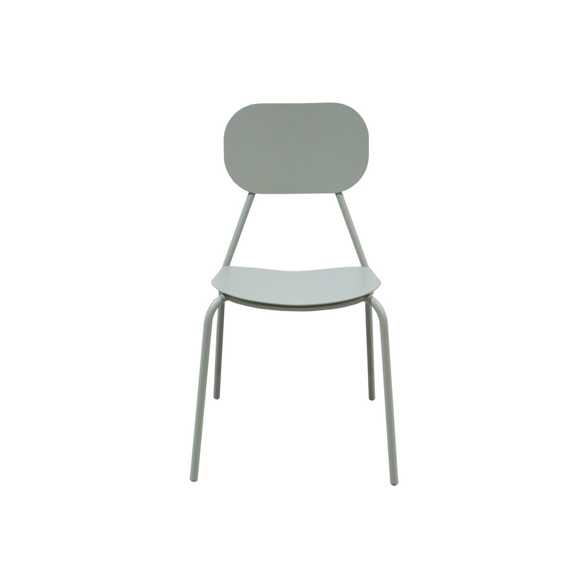 sweeek - Lot de 4 chaises de jardin aluminium gris - Avelia | sweeek - Image 5
