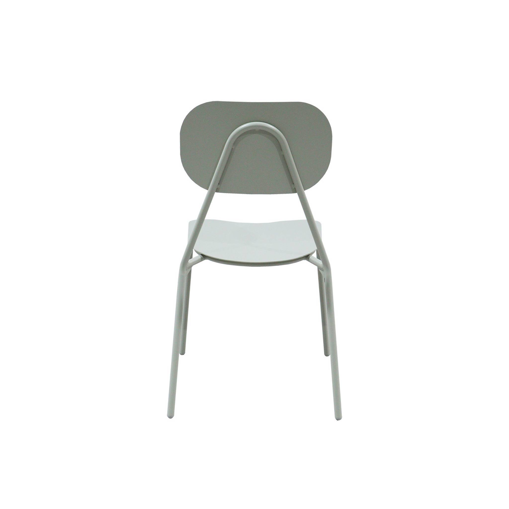 sweeek - Lot de 4 chaises de jardin aluminium gris - Avelia | sweeek - Image 6