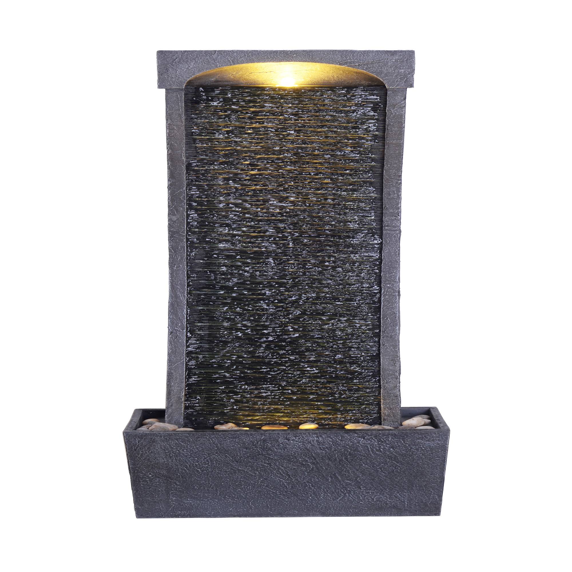 0 - Fontaine LED en polyrésine, noire Teamson Home - Image 5
