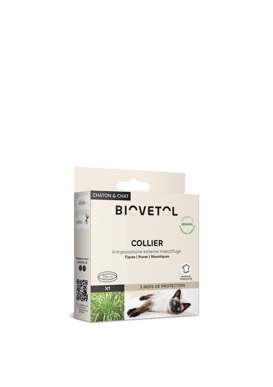 Biovetol - Collier Antiparasitaire pour Chat & Chaton - Image 1