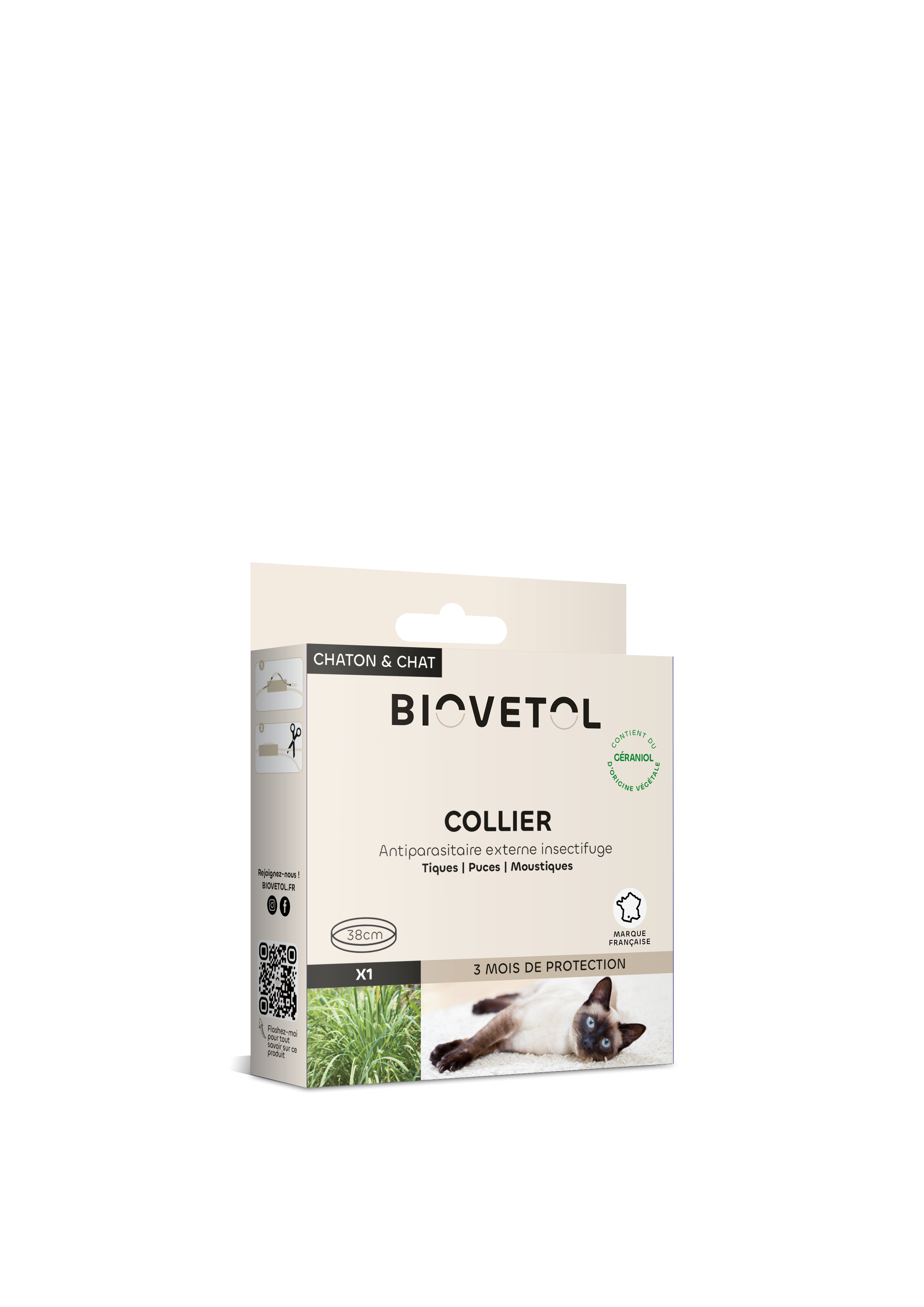 Biovetol - Collier Antiparasitaire pour Chat & Chaton - Image 1