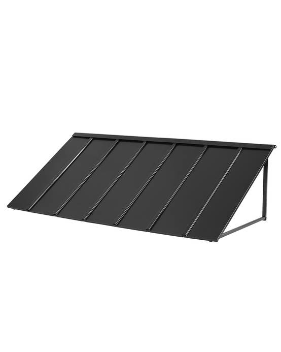 VEVOR Auvent porte entrée 203x91cm, métal, acier, protection pluie. - Image 1