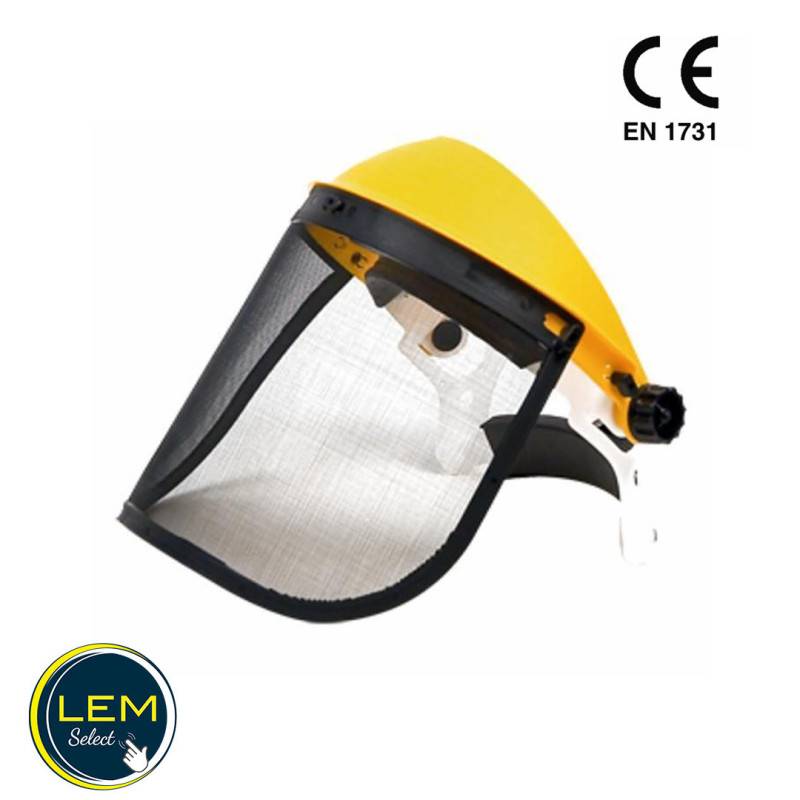 Visière de protection grillagée et bandeau réglable - Image 1