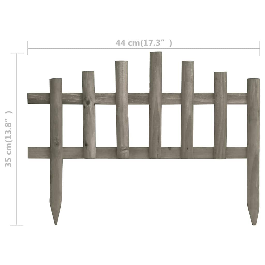 PANGIVO - Bordures de jardin bois de sapin gris 440 x 1.5 x 35 cm - PANGIVO - Image 6