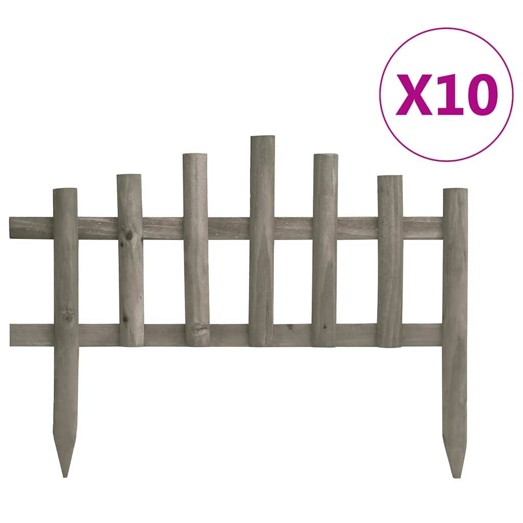 PANGIVO - Bordures de jardin bois de sapin gris 440 x 1.5 x 35 cm - PANGIVO - Image 1