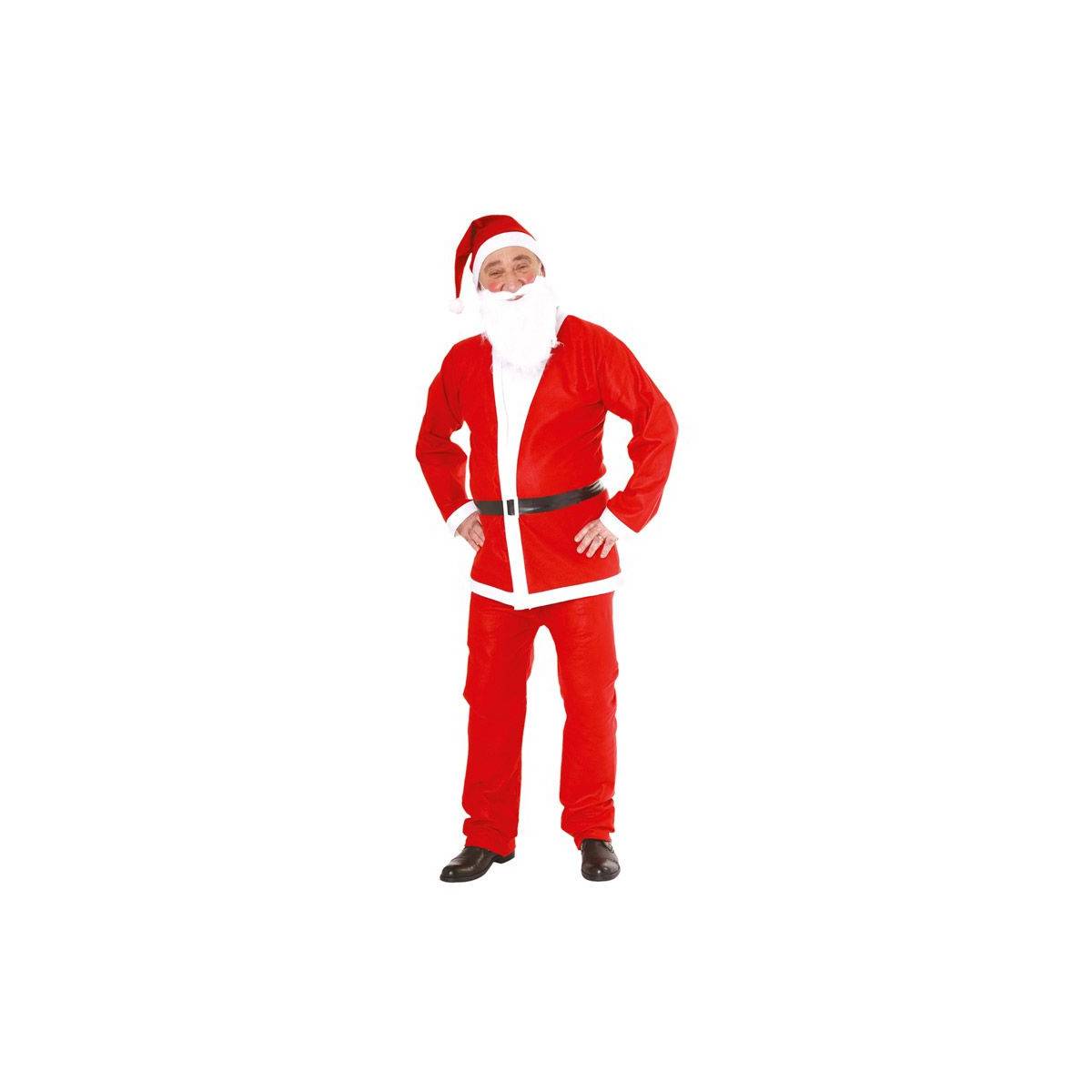 Déguisement Adulte "Père Noël" Taille Unique Rouge - Image 1