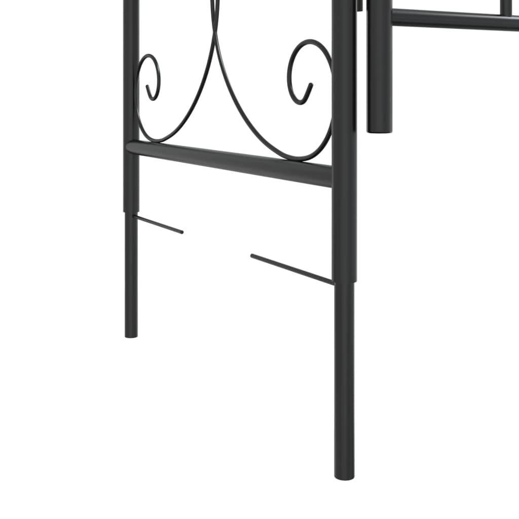 Arche Jardin avec Portillon Acier Verrouillable Tonnelle Entrée Séparation 108x235 Noir - ComfortXL Outdoor Living - Image 9