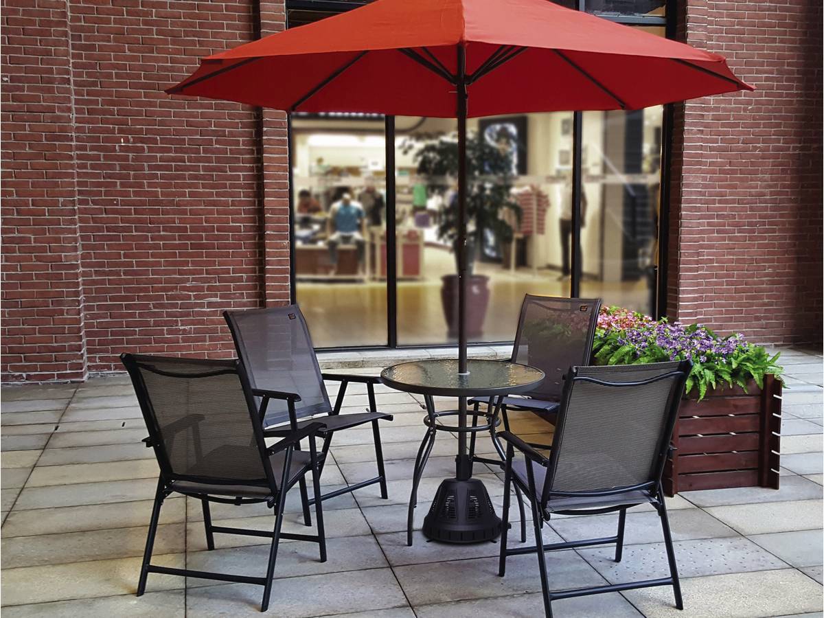 Pied Chauffant De Parasol "colas" 1500w - Noir -habitat Et Jardin - Image 2