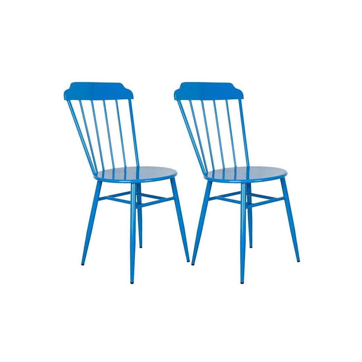 Aubry Gaspard - Chaise en métal laqué - Samos (Lot de 2) - Image 1