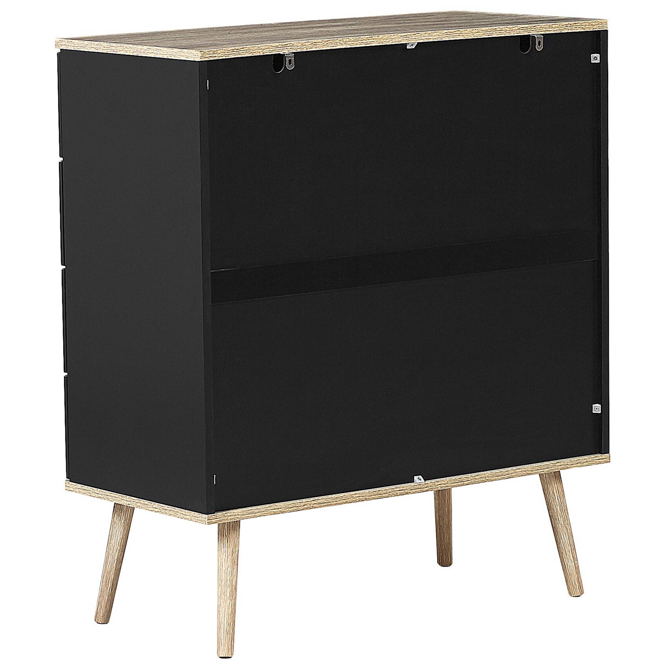 Beliani - Commode MDF Noir WALPI - 79x40x93- Beliani - Image 4