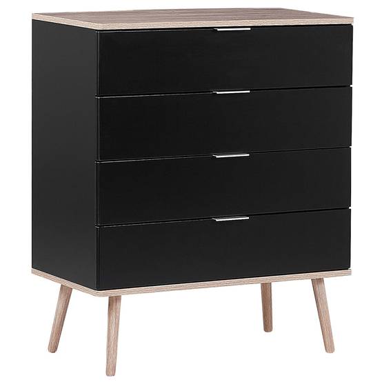 Beliani - Commode MDF Noir WALPI - 79x40x93- Beliani - Image 2