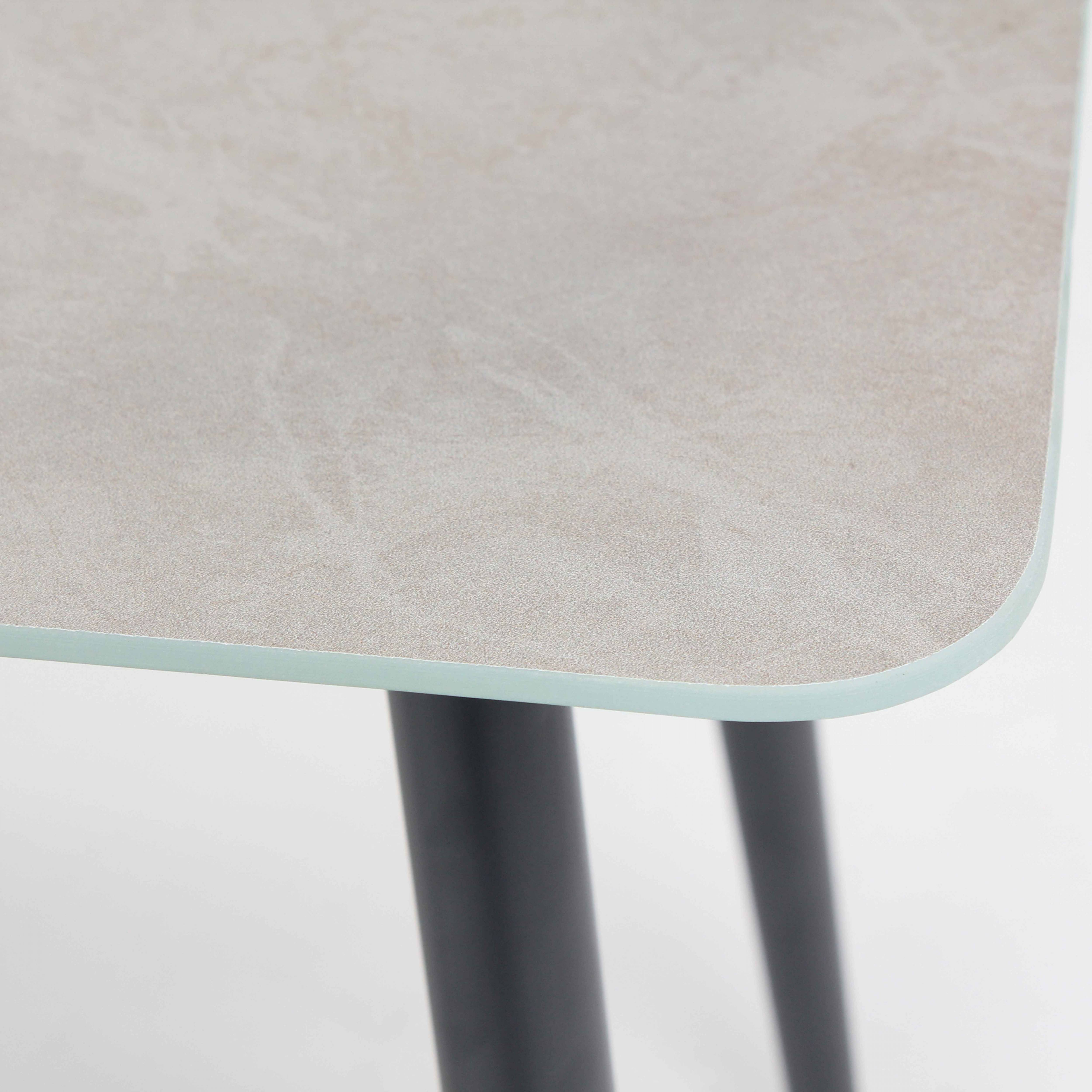 Oviala - Grande table basse de jardin en acier gris Costa Rica - Oviala - Image 4