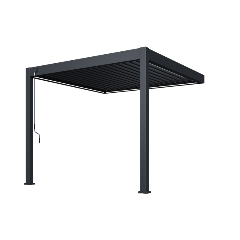 Ombrea - Kit LED Pergola Bioclimatique adossée 3x3M - Image 2