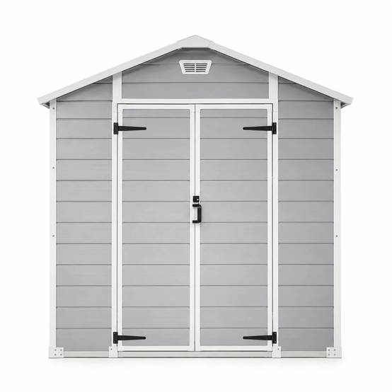 Abri de jardin Lys en plastique hauteur 222 cm - 2 portes 4,18m² - Image 10