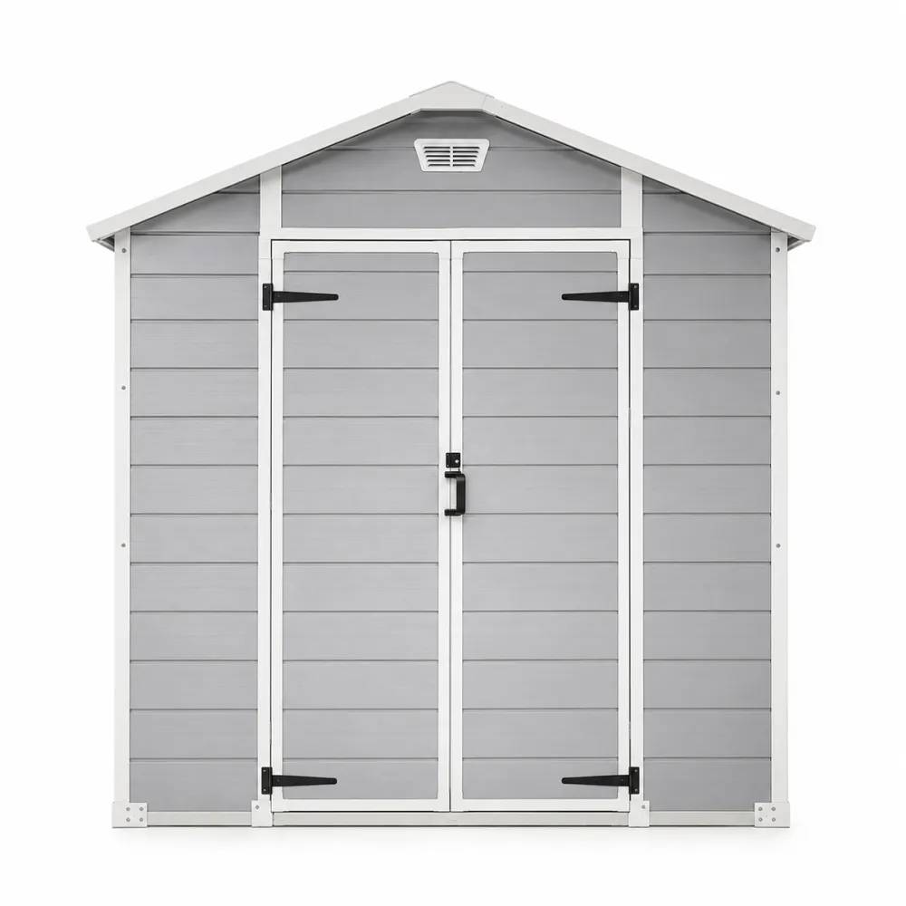 Abri de jardin Lys en plastique hauteur 222 cm - 2 portes 4,18m² - Image 10