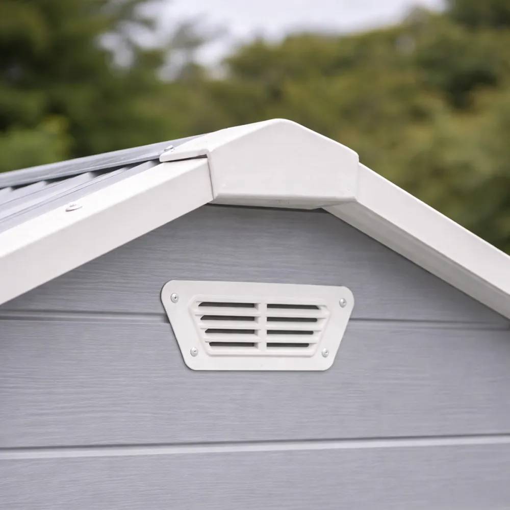 Abri de jardin Lys en plastique hauteur 222 cm - 2 portes 4,18m² - Image 5