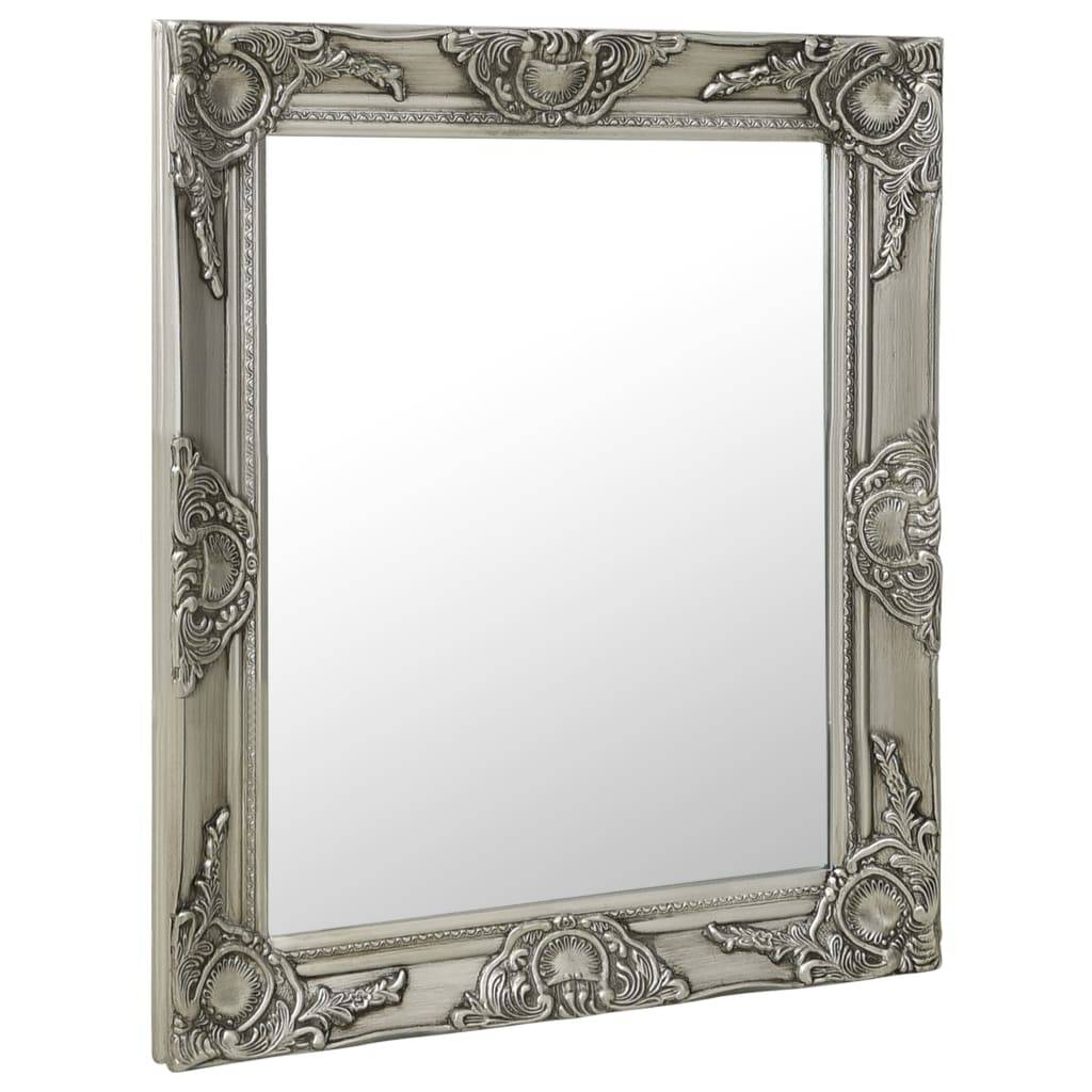 Miroir mural style baroque 50x60 cm Argenté Maison Chic - Image 2
