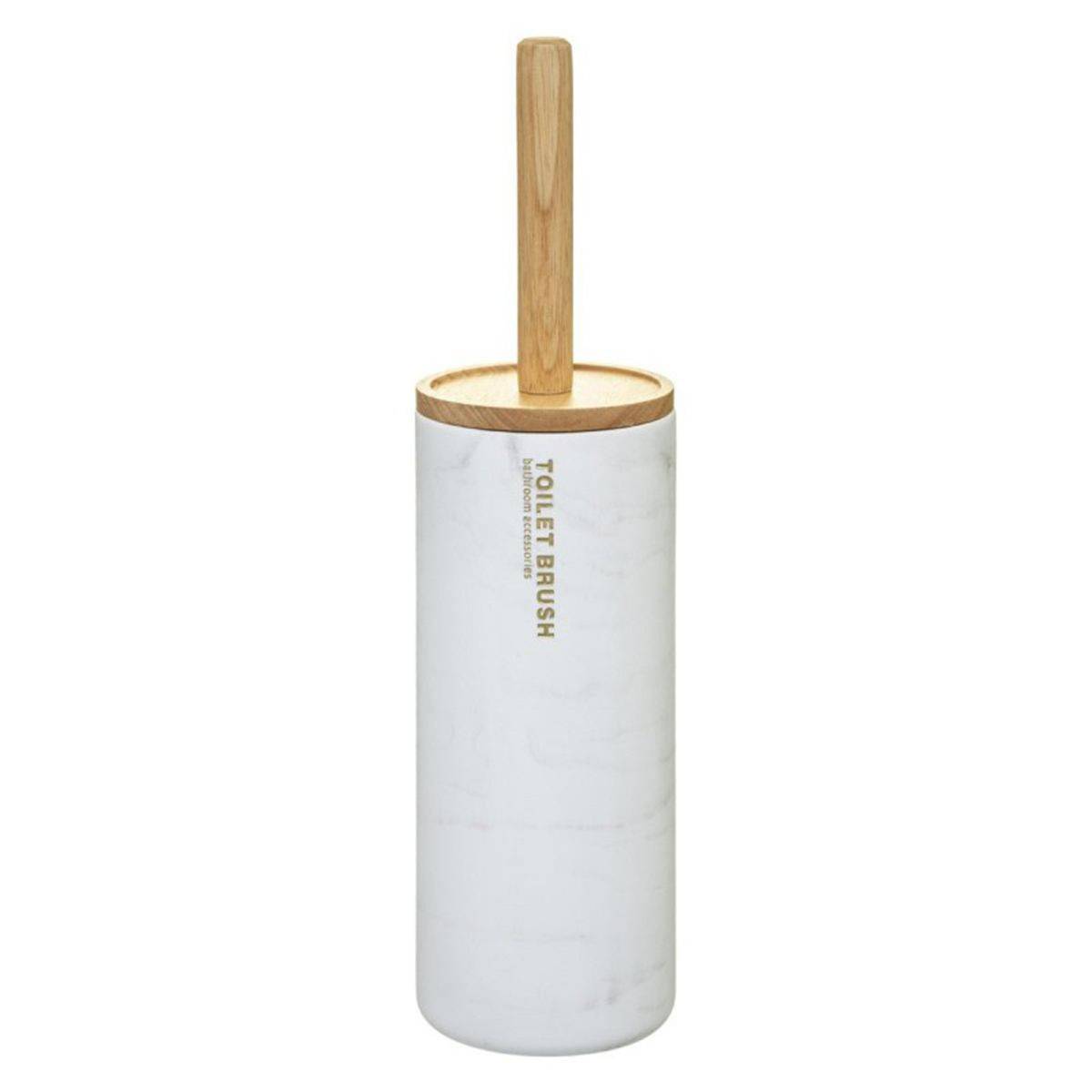 Brosse WC en Bambou "Léa" 38cm Blanc