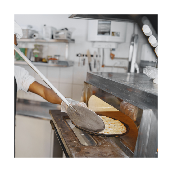 INTEC- Pelle à pizza Ronde Aluminium alimentaire spatule Ø36cm Manche 65 à 120 cm Qualité Professionnelle - Image 2