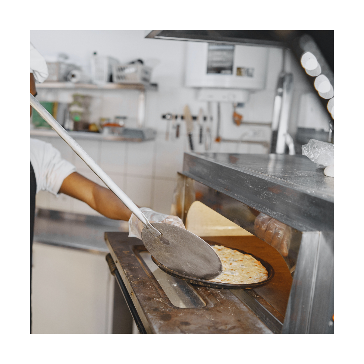 INTEC- Pelle à pizza Ronde Aluminium alimentaire spatule Ø36cm Manche 65 à 120 cm Qualité Professionnelle - Image 2