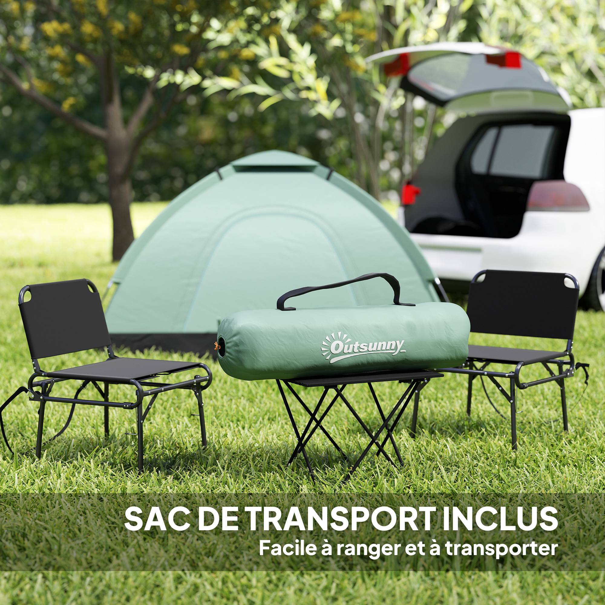 Tente de camping 2 personnes camouflage tente dôme légère ventilée facile à monter avec portes zippées - Image 8
