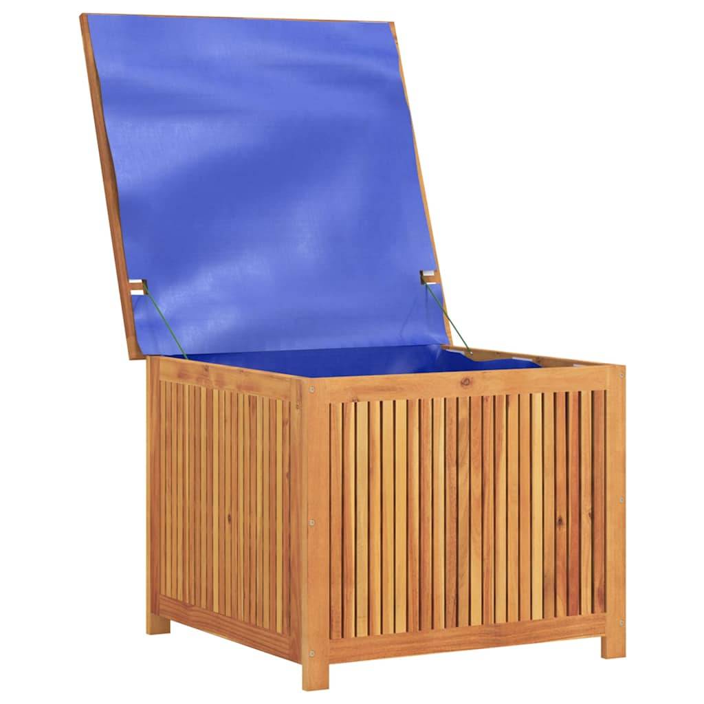 Coffre de jardin bois d'acacia naturel 75 x 75 x 58 cm - PANGIVO - Image 5