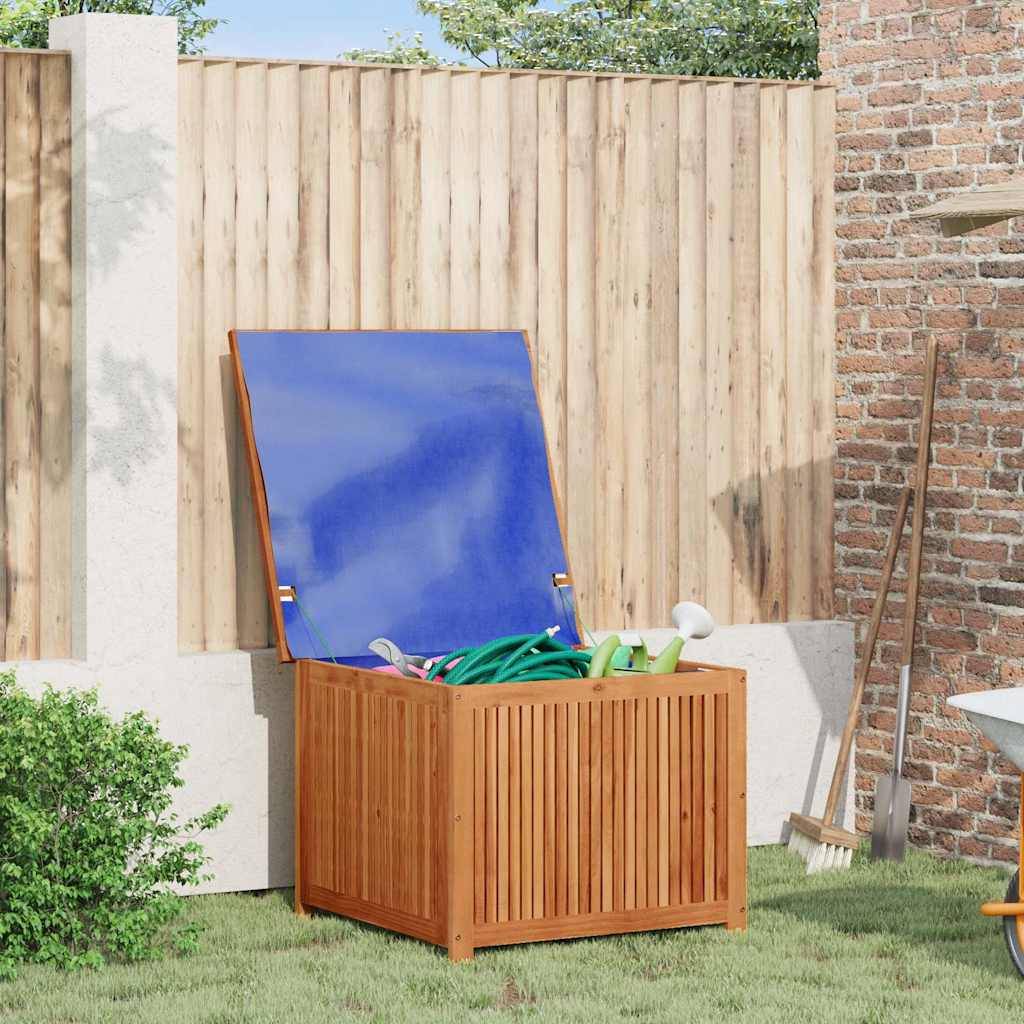 Coffre de jardin bois d'acacia naturel 75 x 75 x 58 cm - PANGIVO - Image 3