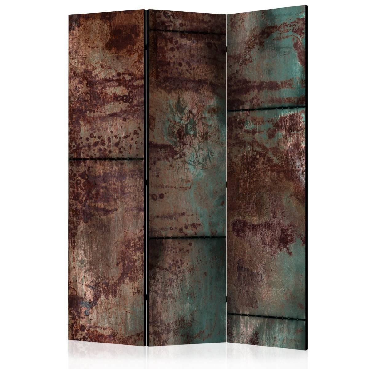 Paravent 3 Volets "Dark Metal Sheet" 135x172cm - Image 1