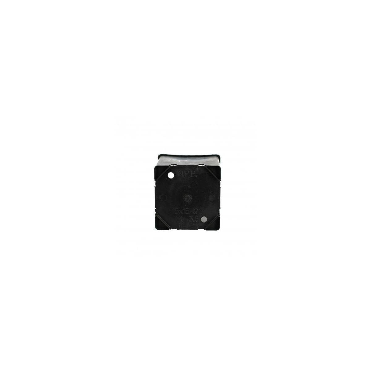 Lot de 20 Pots Carrés Noirs Hauts 3.4L – 15x15x20 cm - Image 2