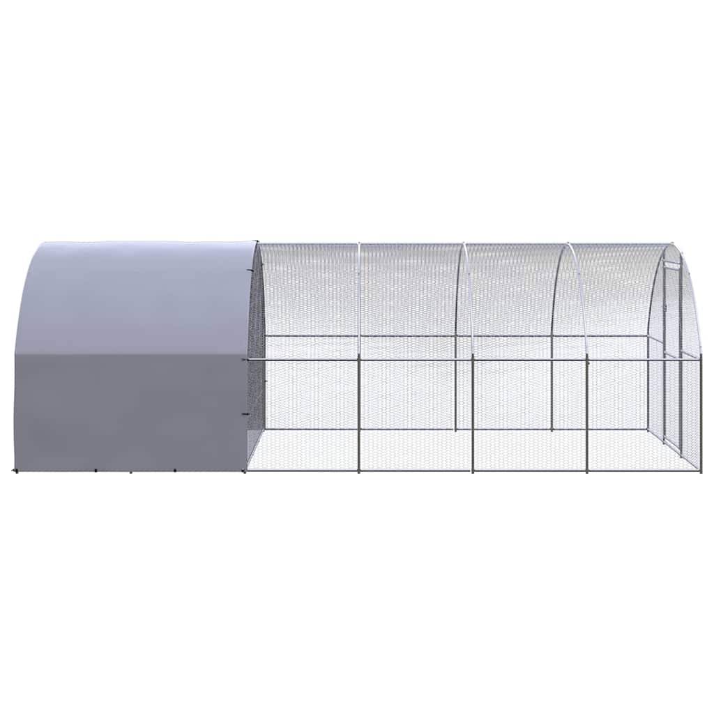 Vidaxl - Poulailler d'extérieur 3x6x2 m Acier galvanisé vidaXL 3095474 - Image 3