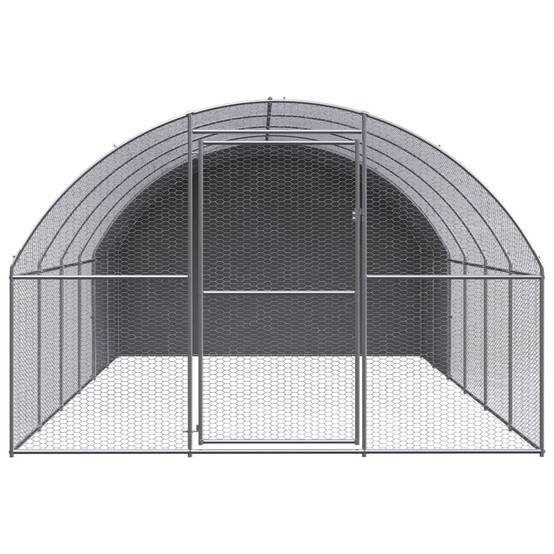 Vidaxl - Poulailler d'extérieur 3x6x2 m Acier galvanisé vidaXL 3095474 - Image 9