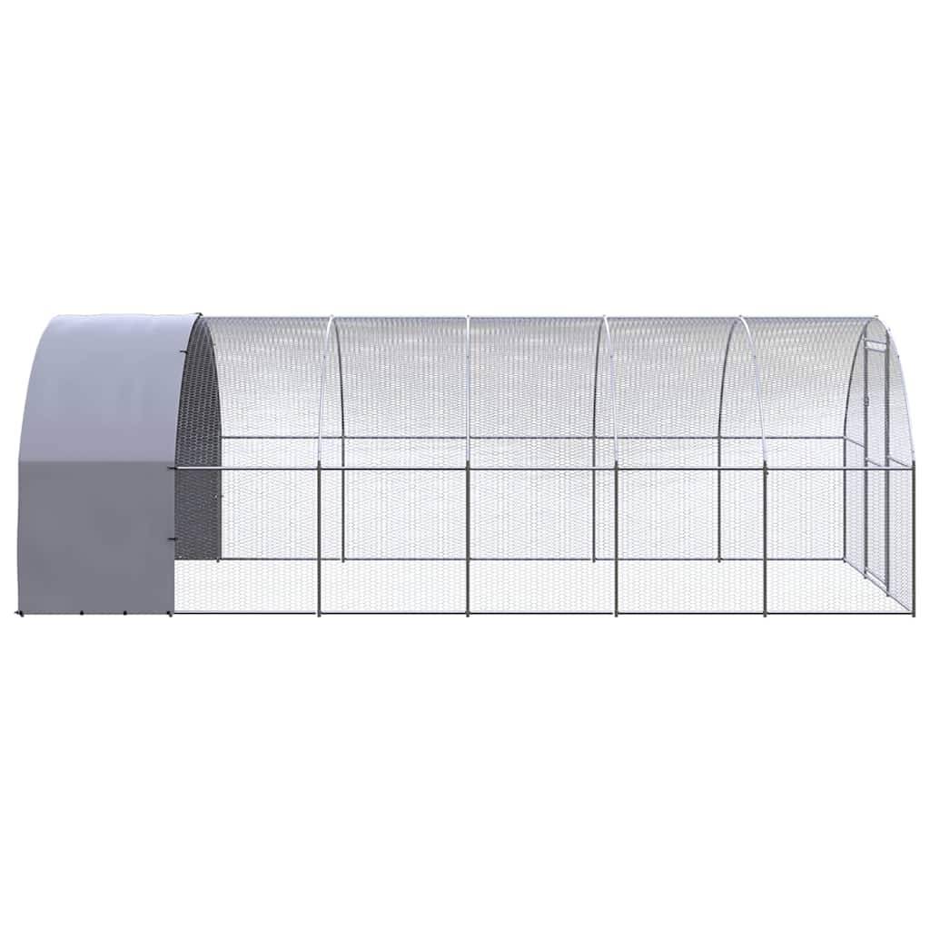 Vidaxl - Poulailler d'extérieur 3x6x2 m Acier galvanisé vidaXL 3095474 - Image 2