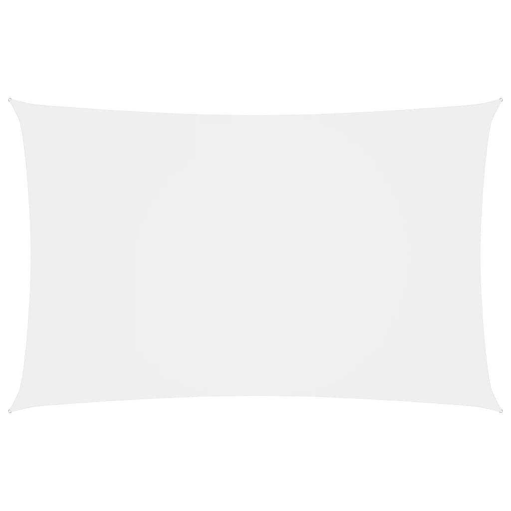 Helloshop26 - Voile toile d'ombrage parasol tissu oxford rectangulaire 2 x 5 m blanc - Image 1