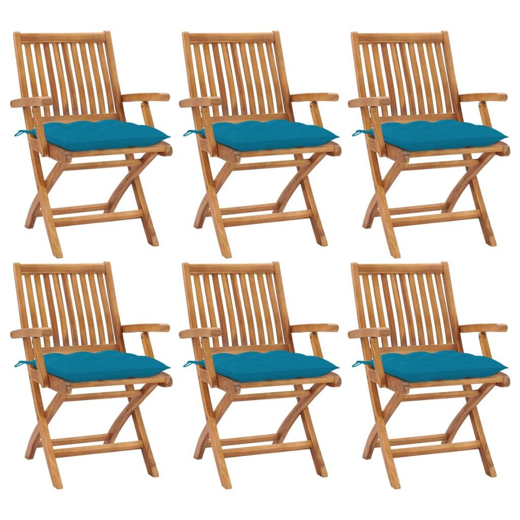 Prolenta Premium - Lot de 6 Chaise bois composite Louan Bleu 56 X 58 X 88 cm - P87209B - Image 1