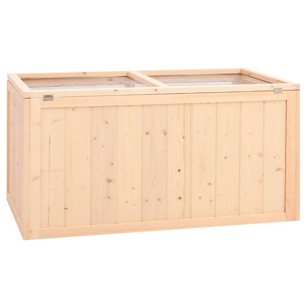 Cage à hamster - Cage pour hamsters 104x52x54 cm bois massif de sapin - Image 6
