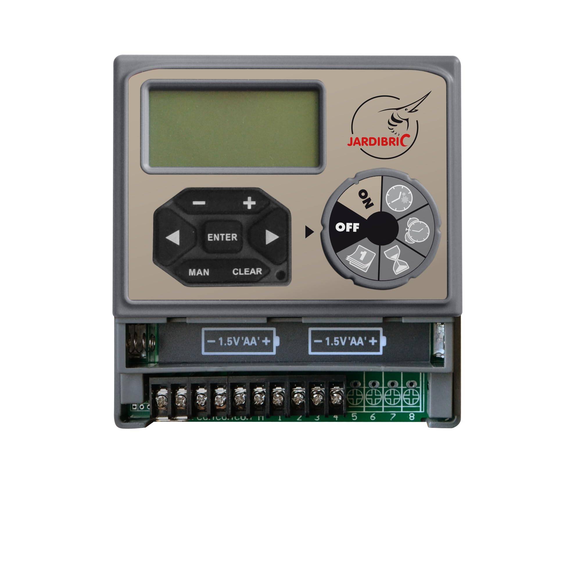 Jardibric - Jardibric - Programmateur Arrosage 9V 4 Voies - 2 Programmes Indépendants Multi-Zones Électrovanne - Image 2