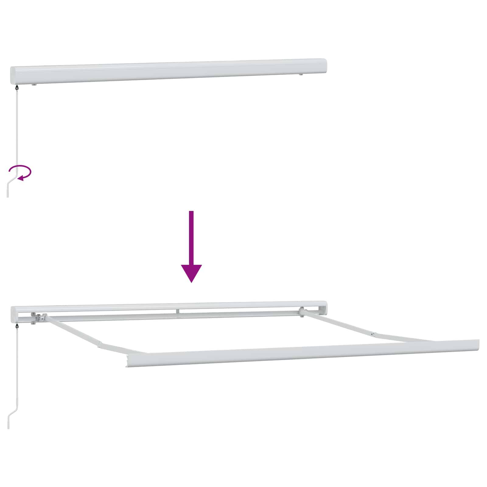 Prolenta Premium - Store banne aluminium thermolaqué beige 280 x 20 cm - Prolenta premium p3240.7 - Image 5