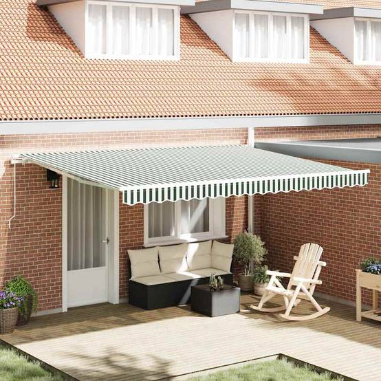 Prolenta Premium - Store banne polyester vert 430 x 345 x 20 cm - Prolenta premium p373.7 - Image 1