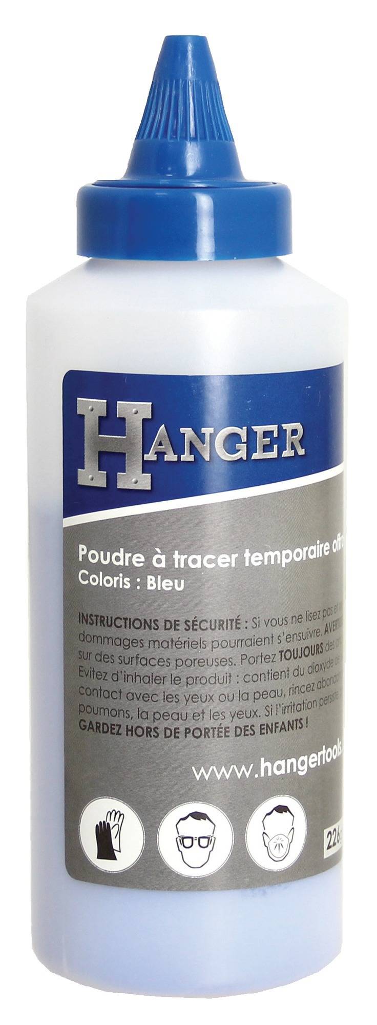 Poudre à tracer bleue 226g - HANGER - 100076