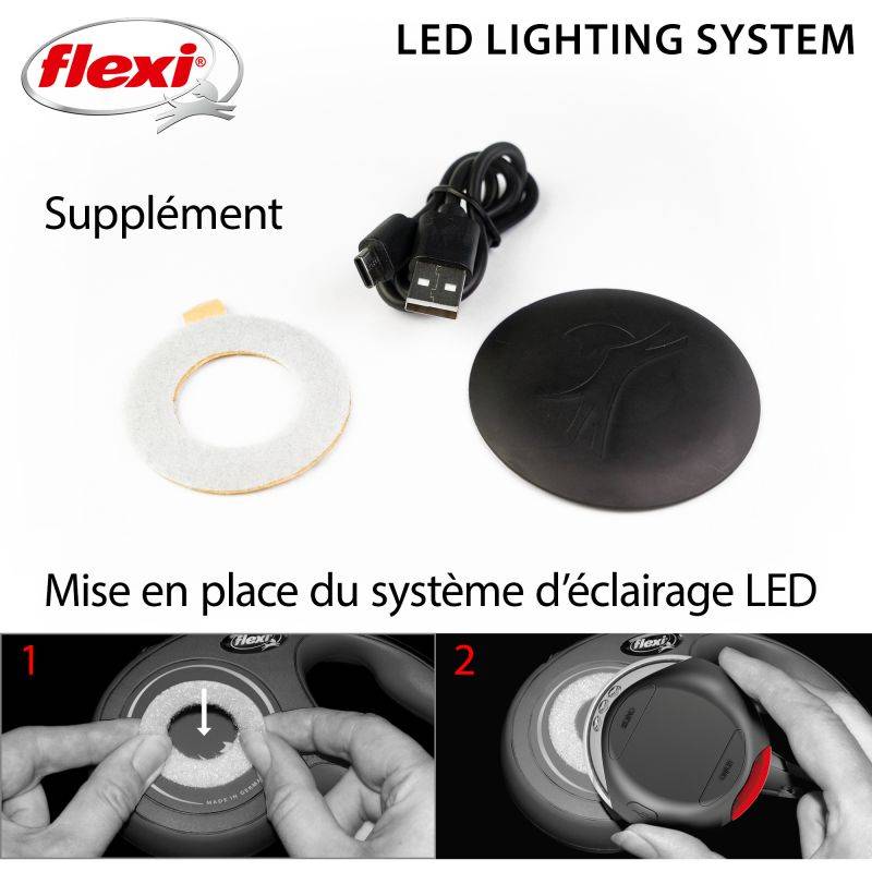 Flexi - Accessoires pour Laisse LED Lighting System USB black CFNZLS-551-S Flexi - Image 4