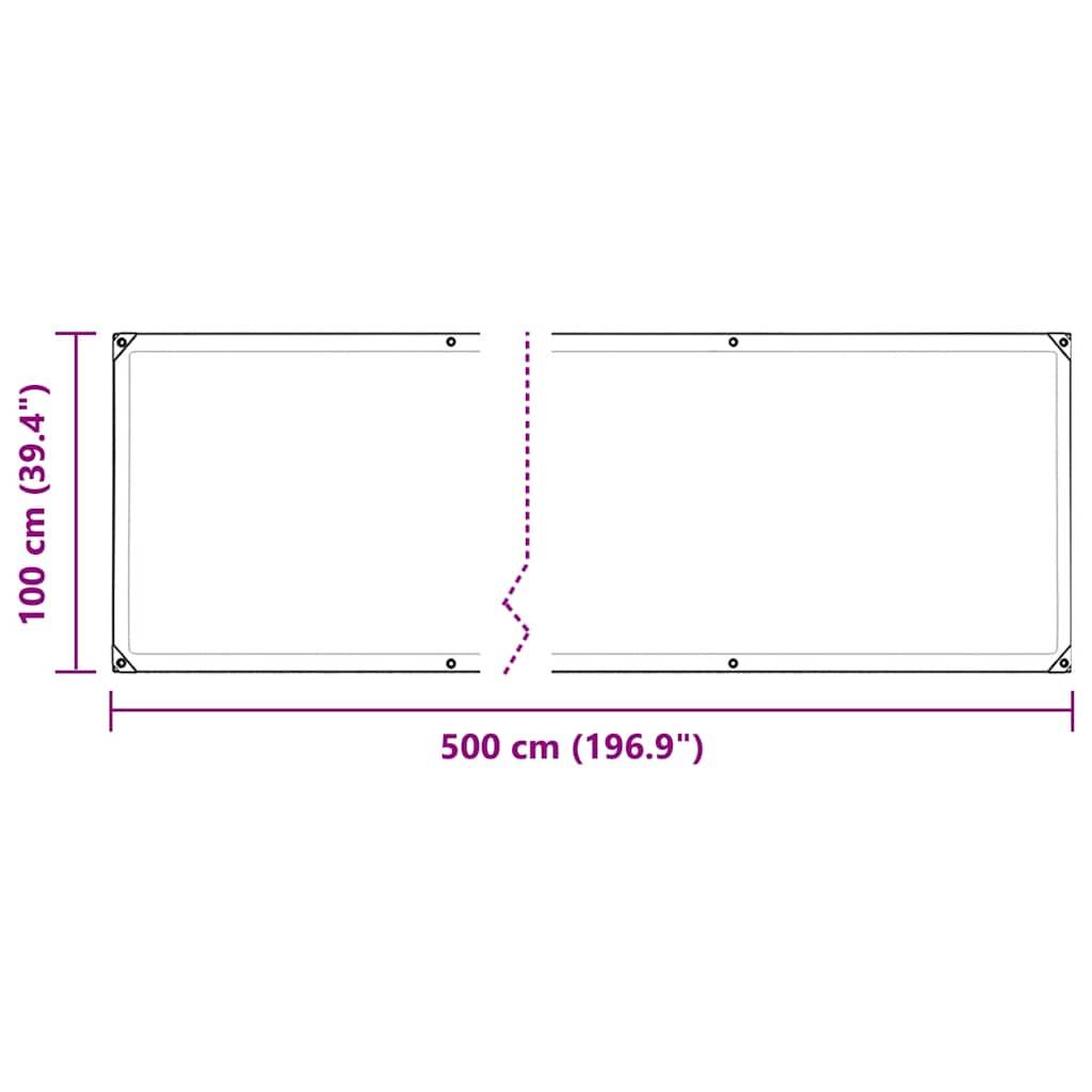 Vidaxl - Couverture végétale avec œillets 1x5 m PVC vidaXL 3308712 - Image 3