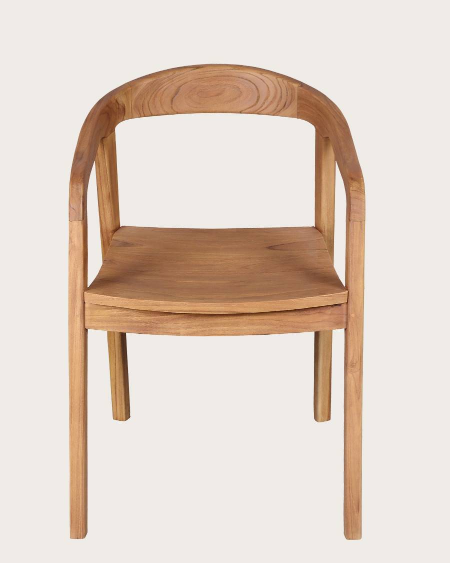 Charline - Lot de 2 chaises Charline en teck massif - UNIQKA - Image 3