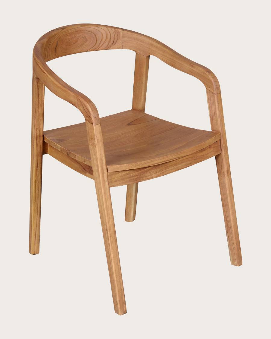 Charline - Lot de 2 chaises Charline en teck massif - UNIQKA - Image 5