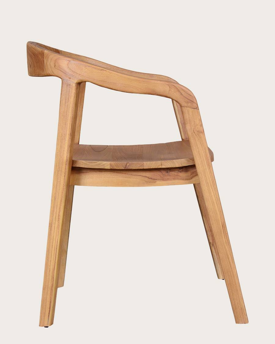 Charline - Lot de 2 chaises Charline en teck massif - UNIQKA - Image 7