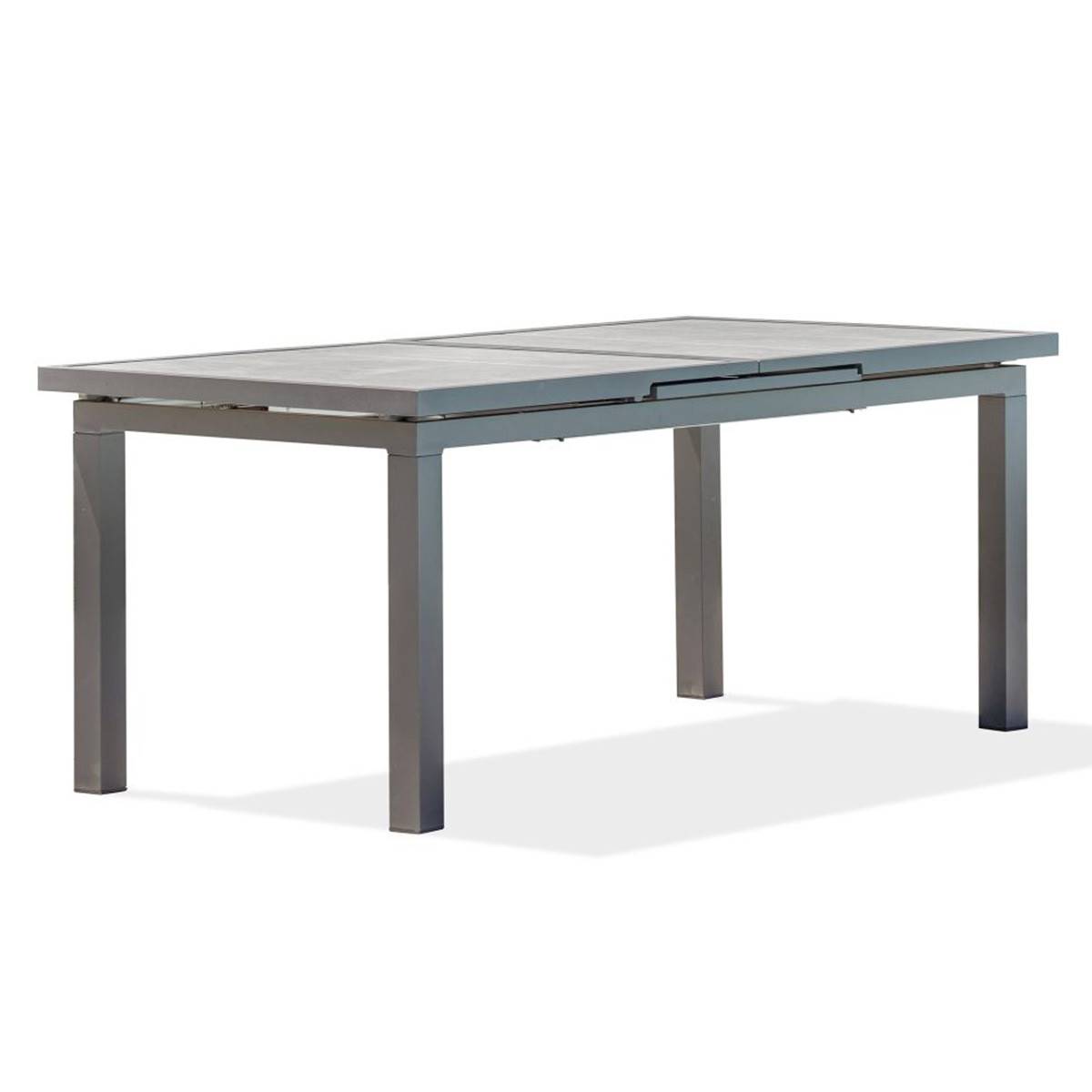 Dcb Garden - Table de Jardin Extensible en Céramique "Venise" 190-250cm Gris Anthracite - Image 1